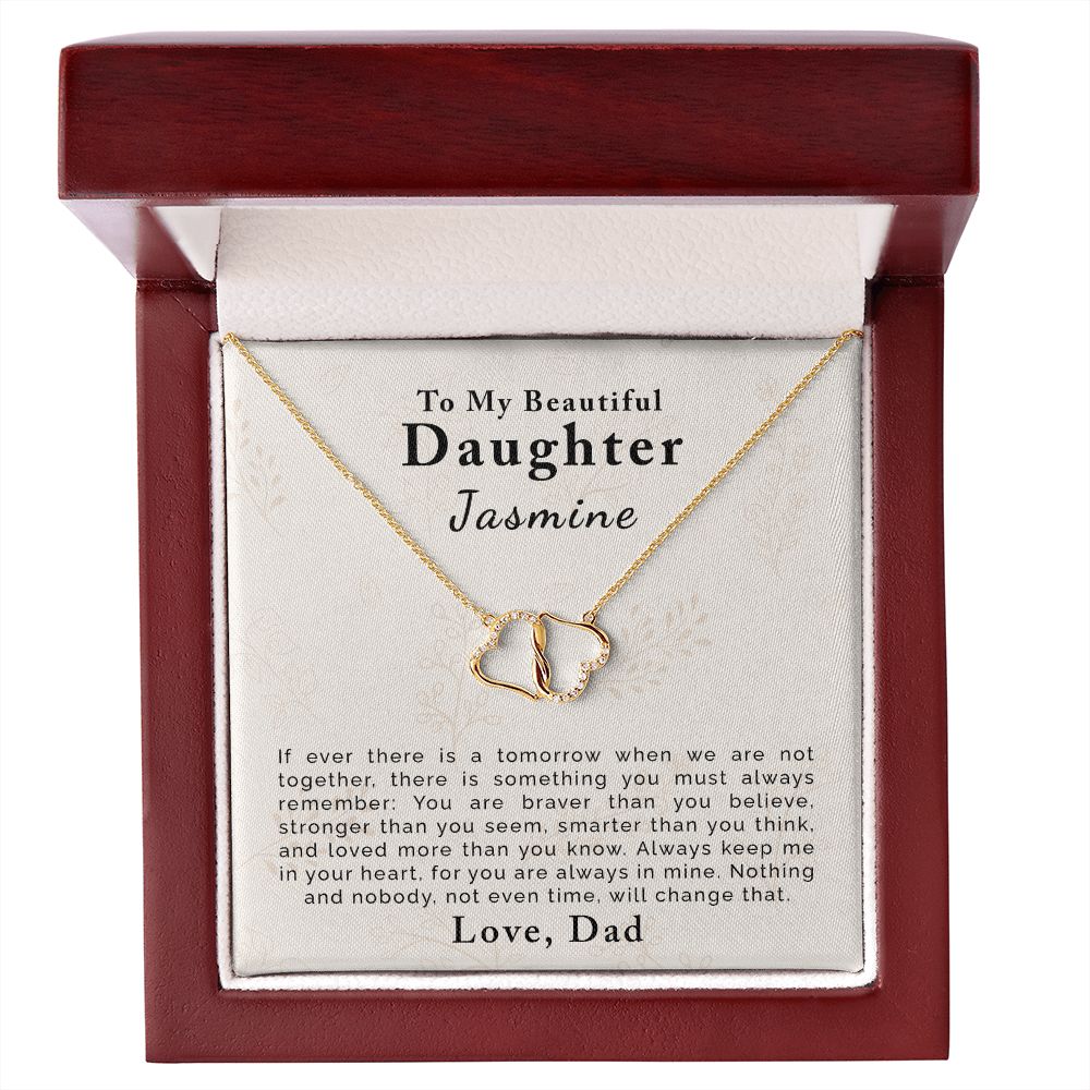 Personalized Gifts for Daughter from Dad |  Everlasting Love Necklace