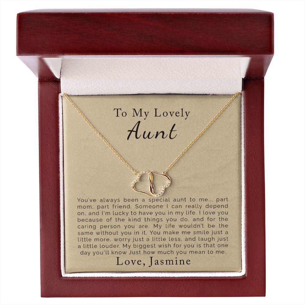 Personalized Aunt Gifts | Everlasting Love Necklace