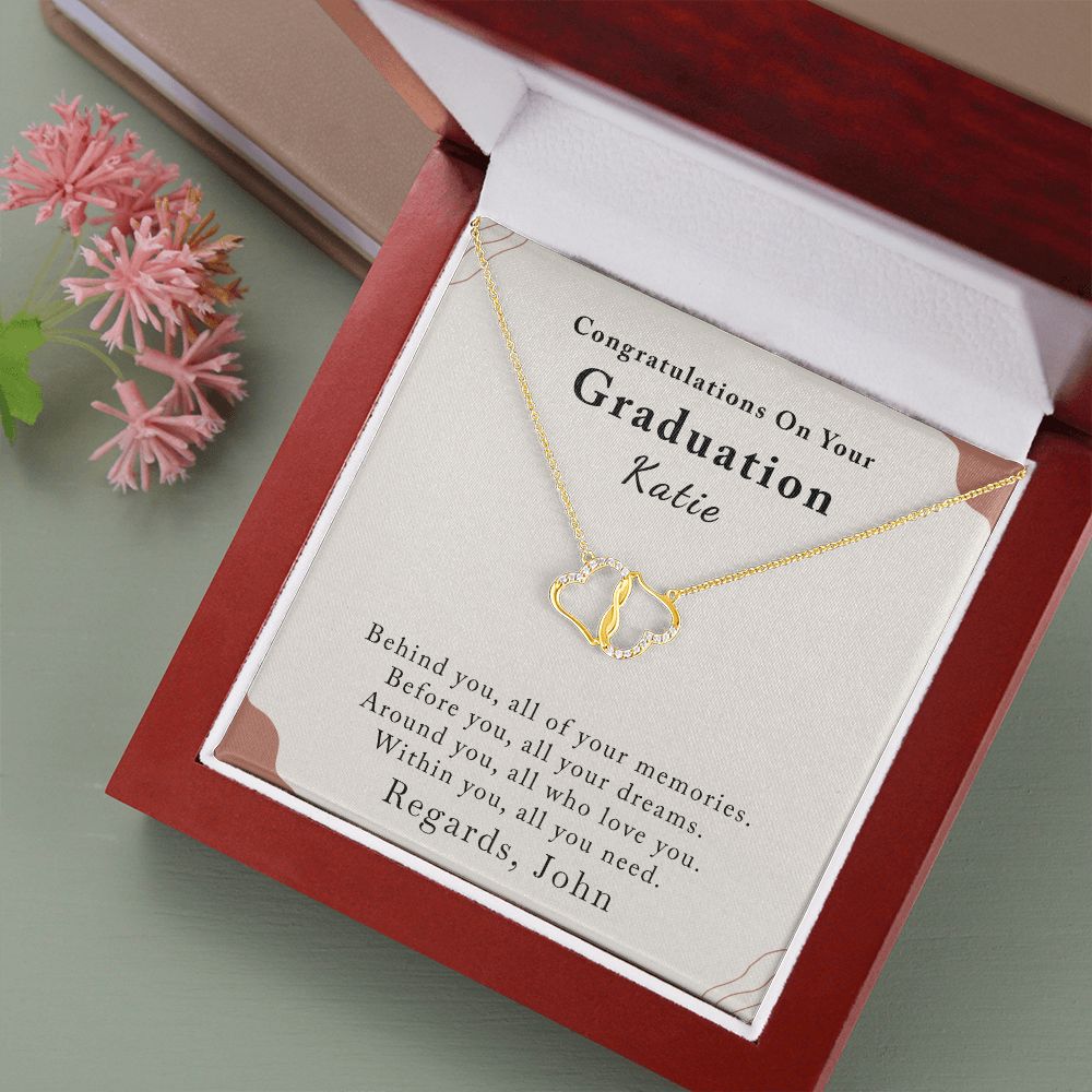 Graduation Gifts for Girls  | Personalized | Everlasting Love Necklace