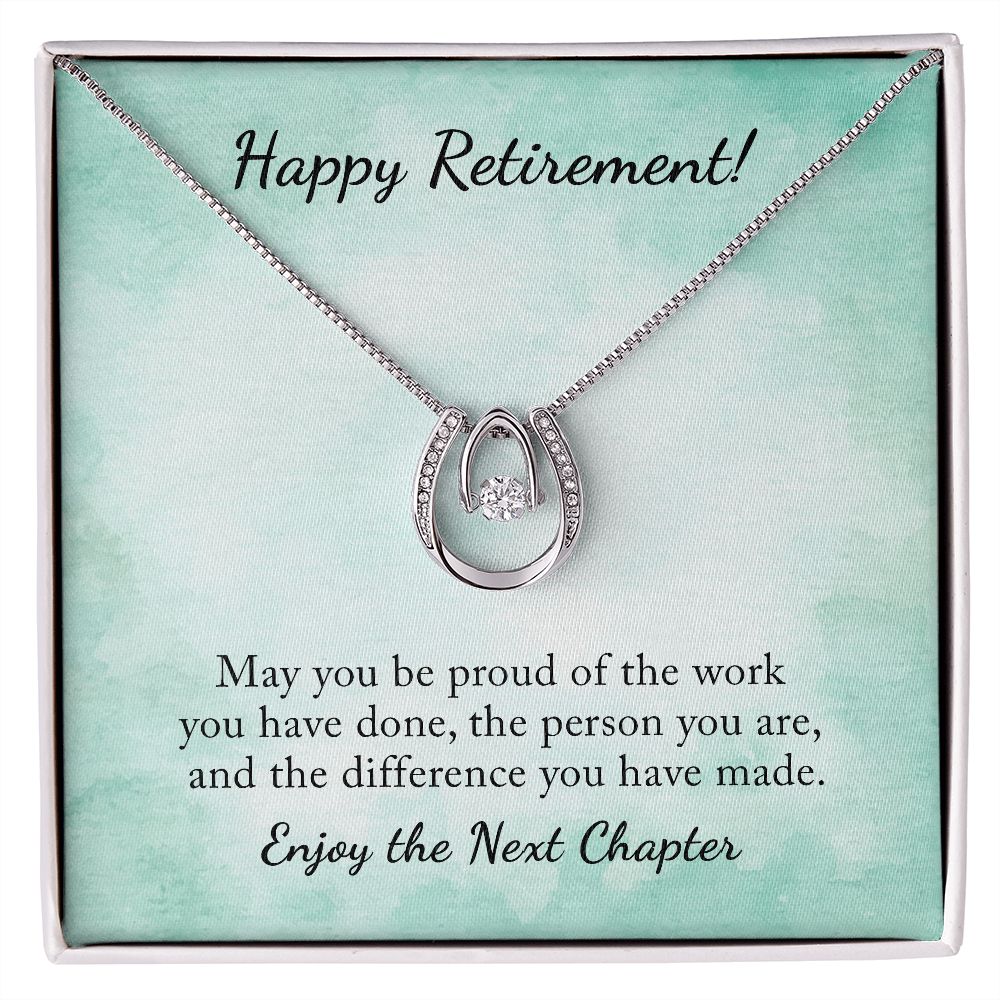 Retirement Gift for Woman | Lucky in Love Necklace - Julri Box