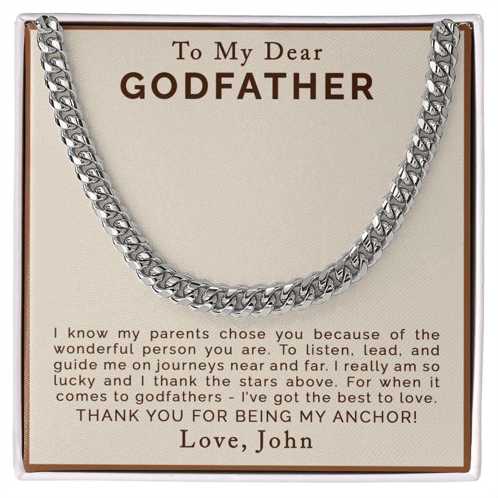 To Godfather | Personalized | Cuban Link Chain