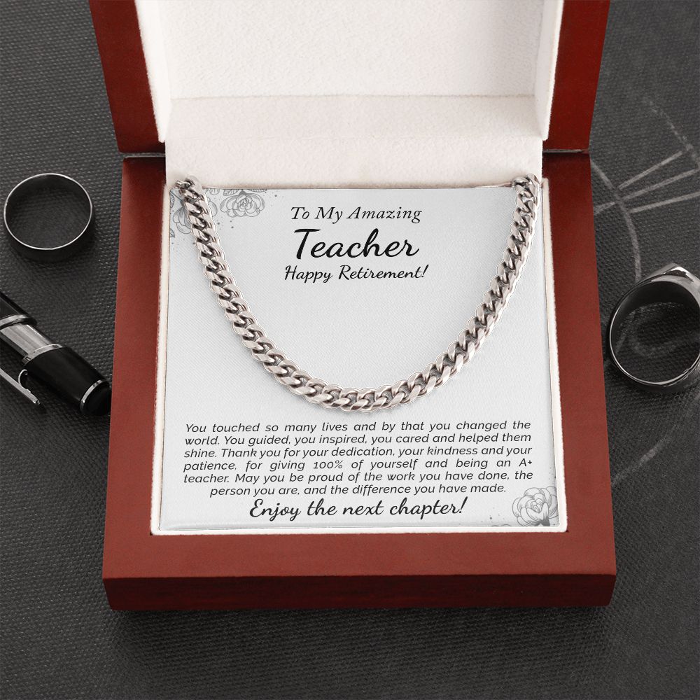 Retirement Gift for Teacher | with Custom Message - Julri Box
