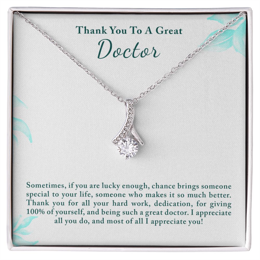 Gift for My Doctor | Personal Message Card and Beautiful Necklace - Julri Box
