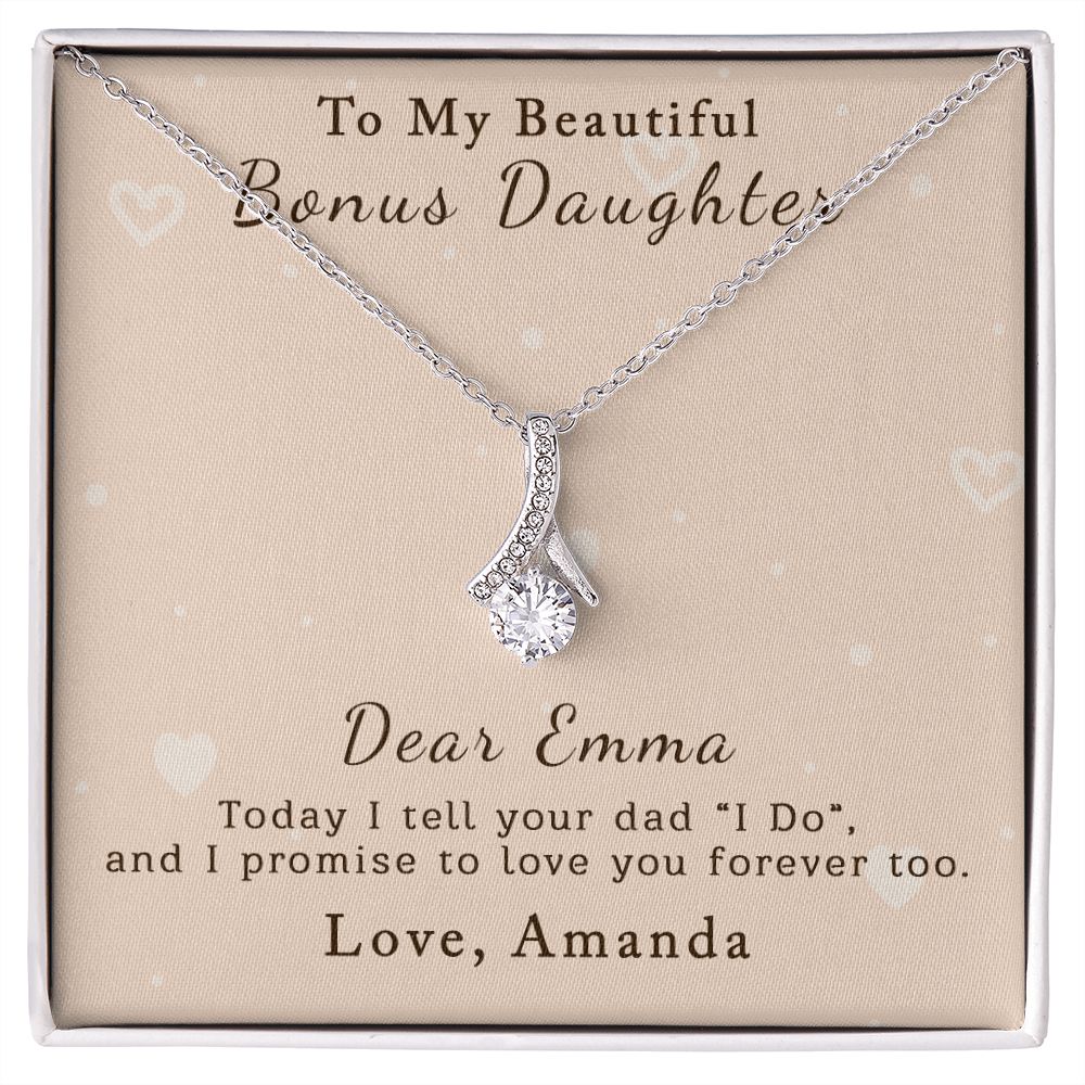 To Daughter of Groom | Personalized | Alluring Beauty Necklace