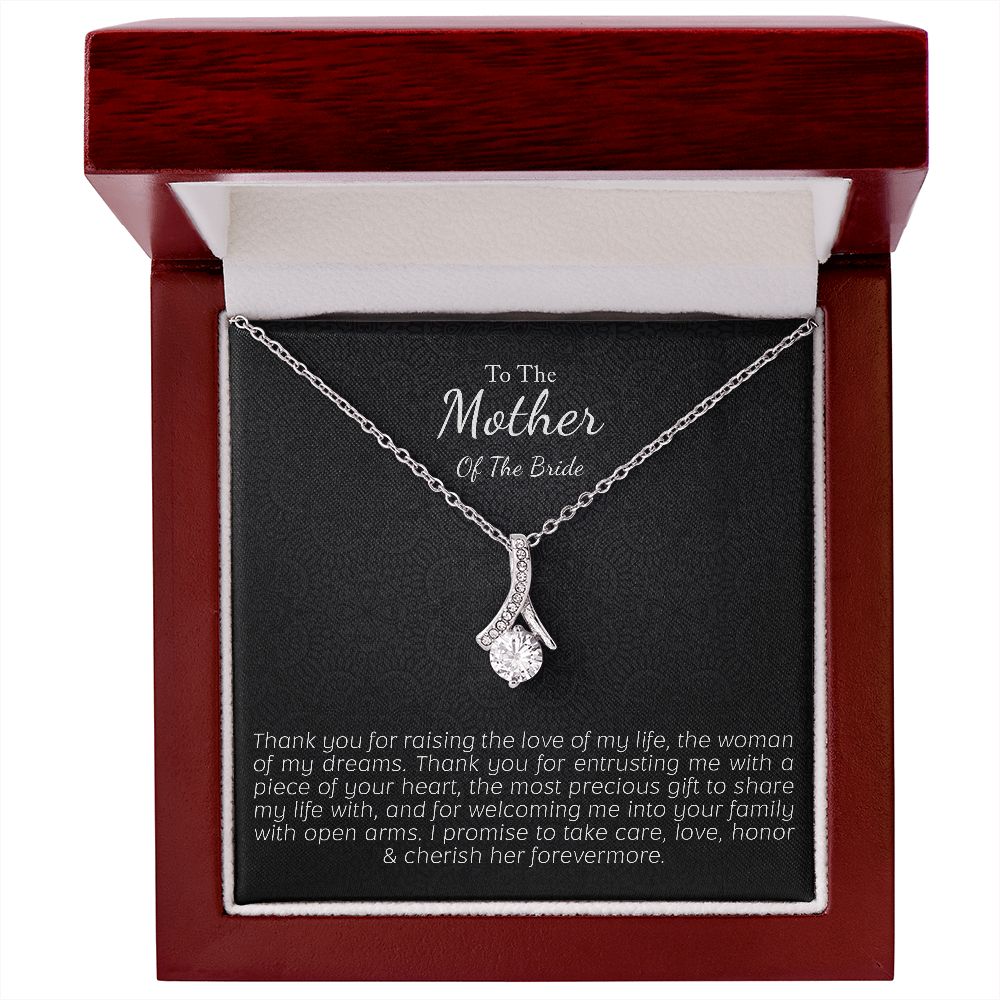 Wedding Day Gift to Mother of the Bride From Groom Necklace Set