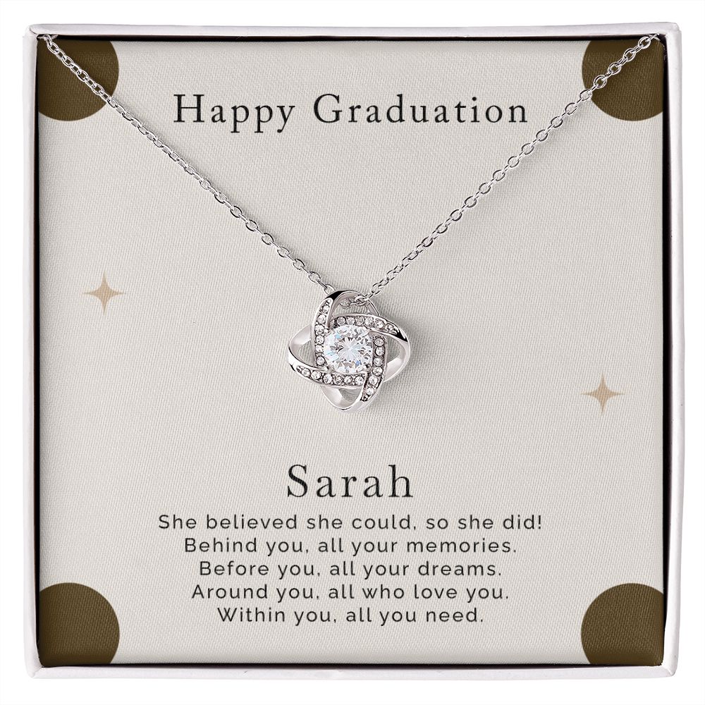 High School Graduation Gifts for Girls | Love Knot Necklace