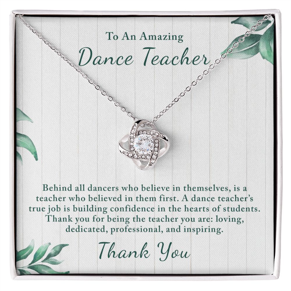 Gift for Dance Teacher | Custom Message Card with Beautiful Necklace - Julri Box