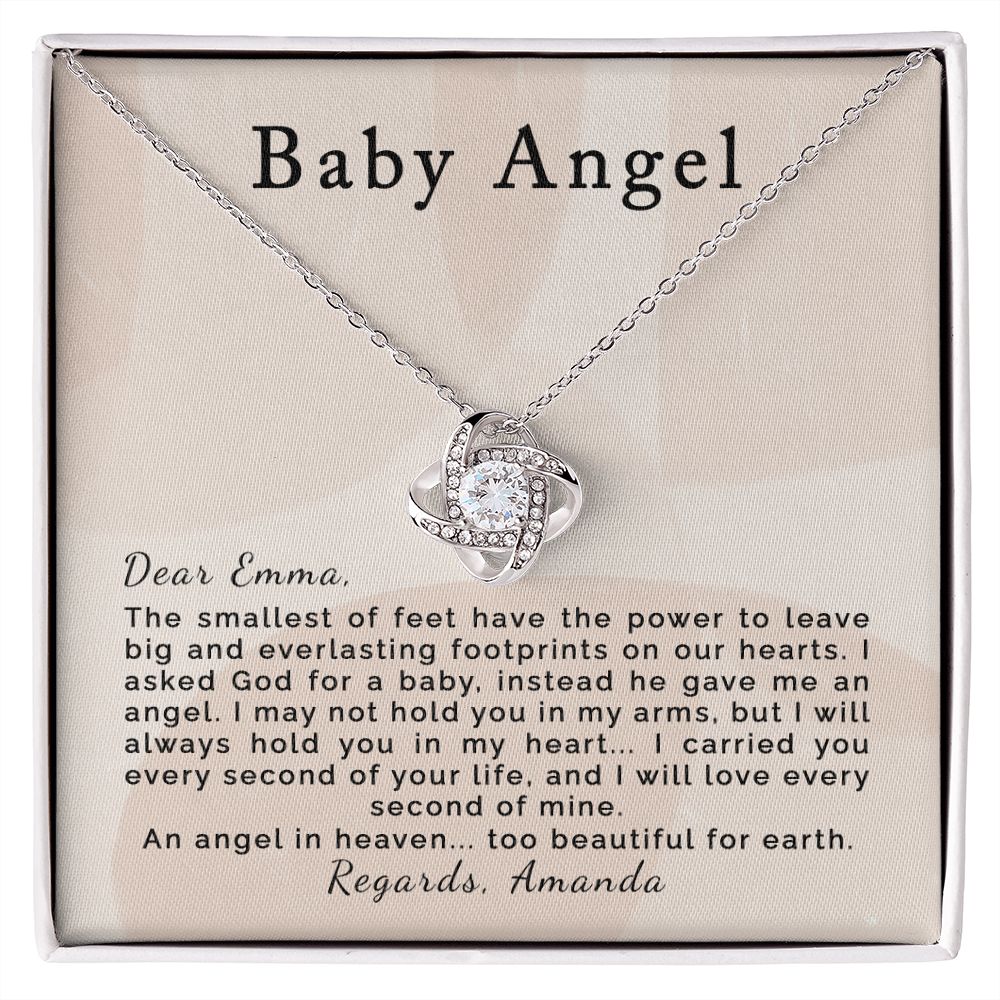 Miscarriage | Personalized | Love Knot Necklace