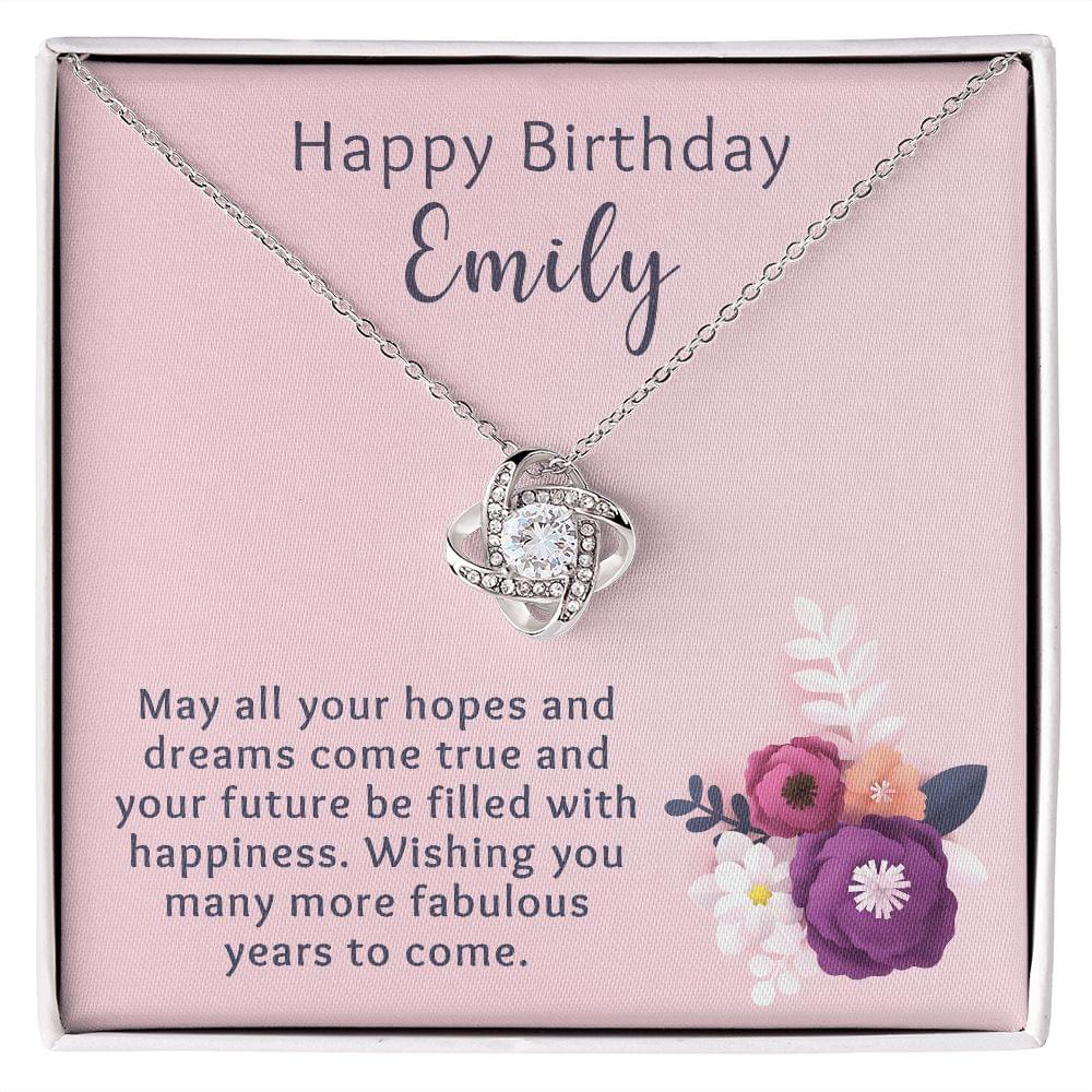 Birthday Gift for Her | Personalized | Love Knot Necklace