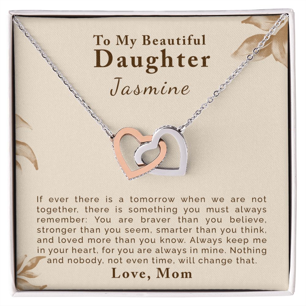 Personalized Gifts for Daughters | Interlocking Hearts Necklace