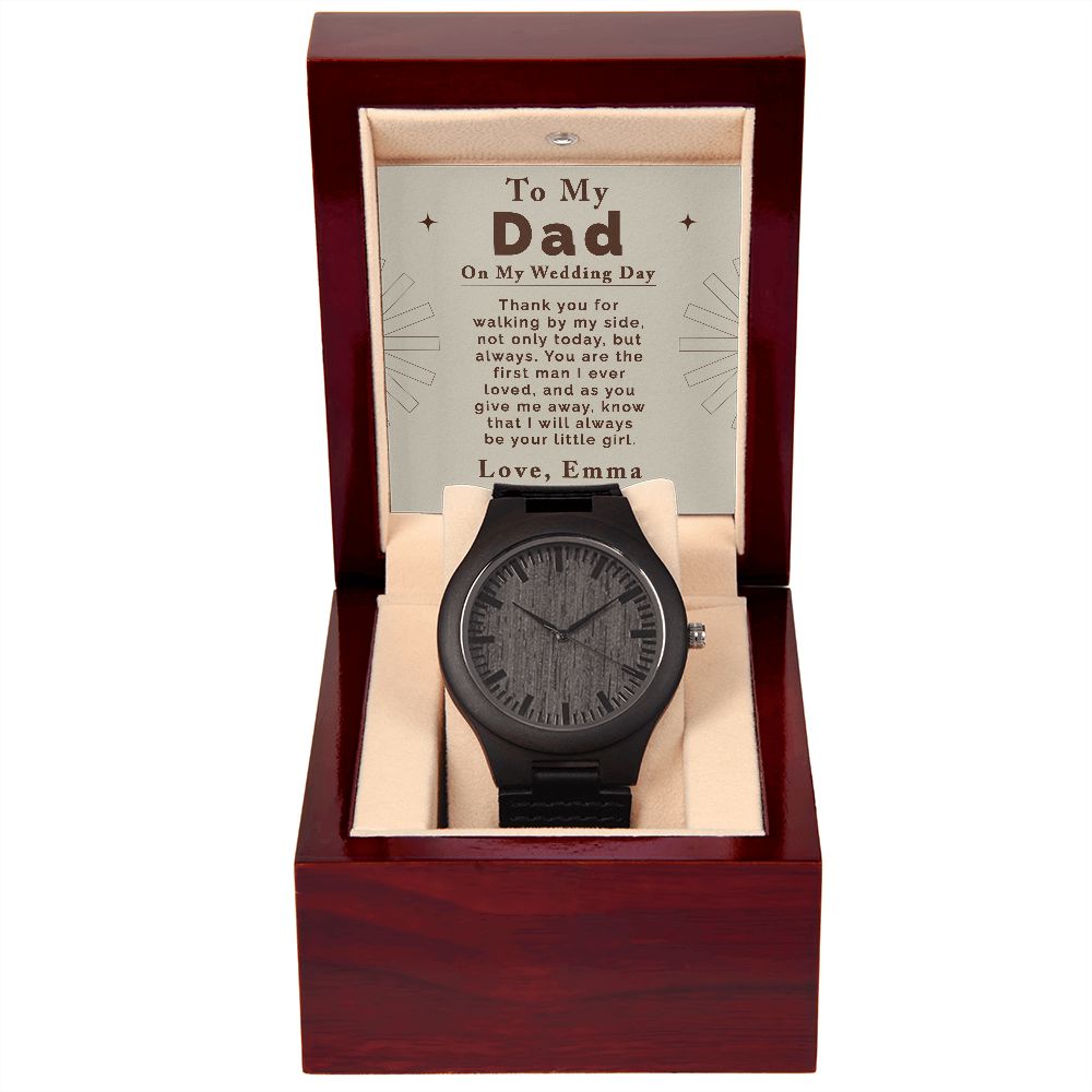 Gifts for Dad on Wedding Day | Men's Wooden Watch