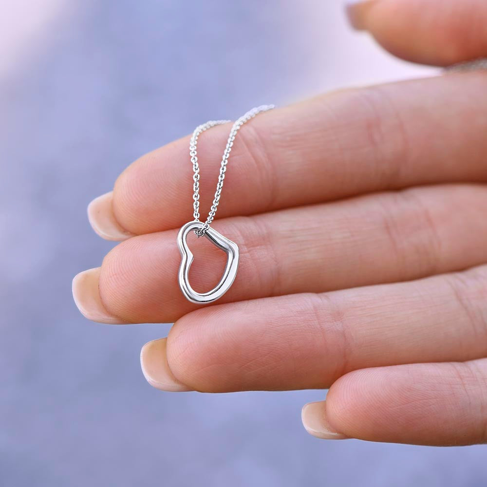 Gifts for Fiance Female Delicate Heart Necklace