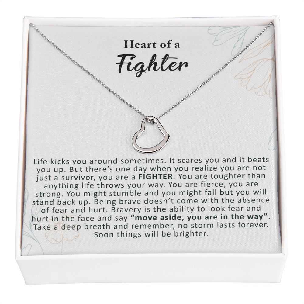 Inspirational Gift for Woman | Delicate Heart Necklace - Julri Box
