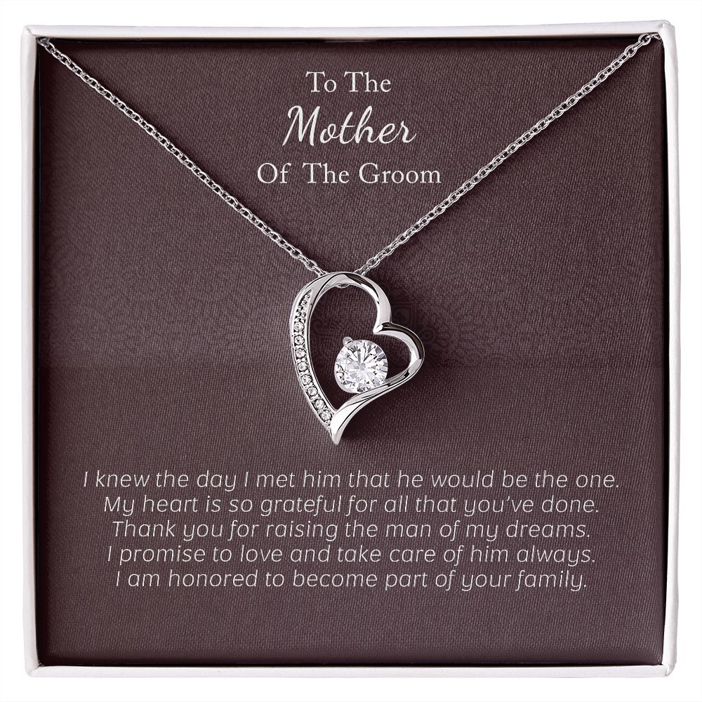 Wedding Day Gift for Mother of Groom From Bride - Necklace Set - Julri Box