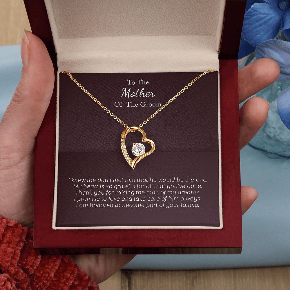 Wedding Day Gift for Mother of Groom From Bride Necklace Set