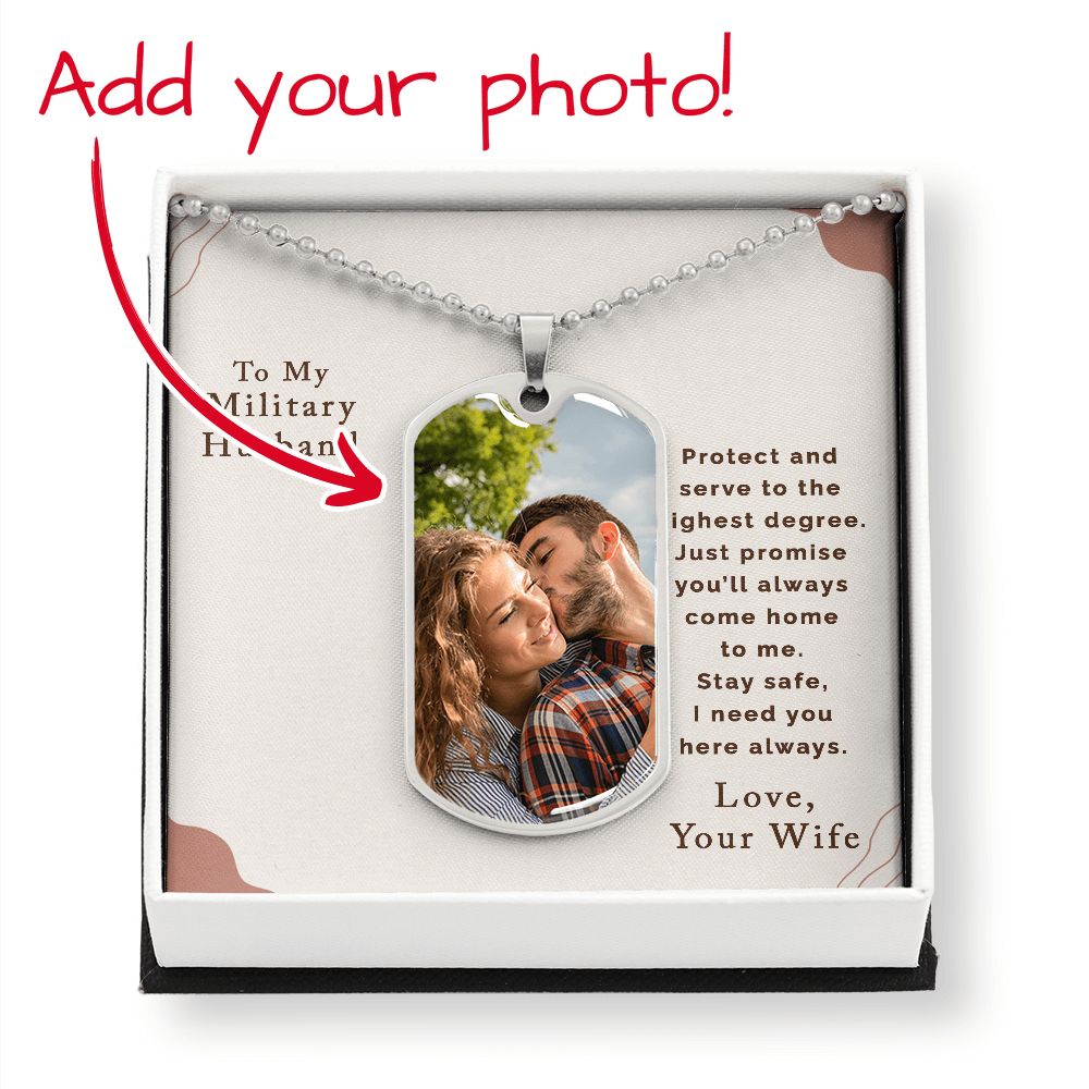 Personalized Dog Tags | Custom for Military Husband