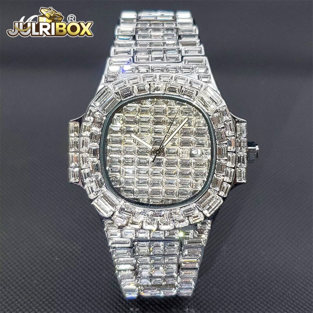 Men Hip Hop Full Iced Out Rapper s Watch Hip Hop Watch